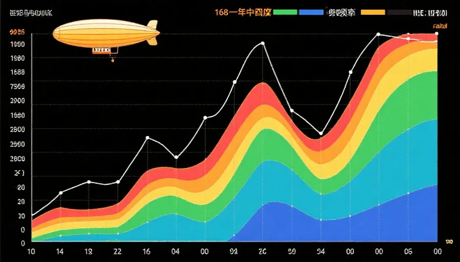 一幅彩色走势图,展示168飞艇一年中不同季度号码频率的变化曲线和数据高峰